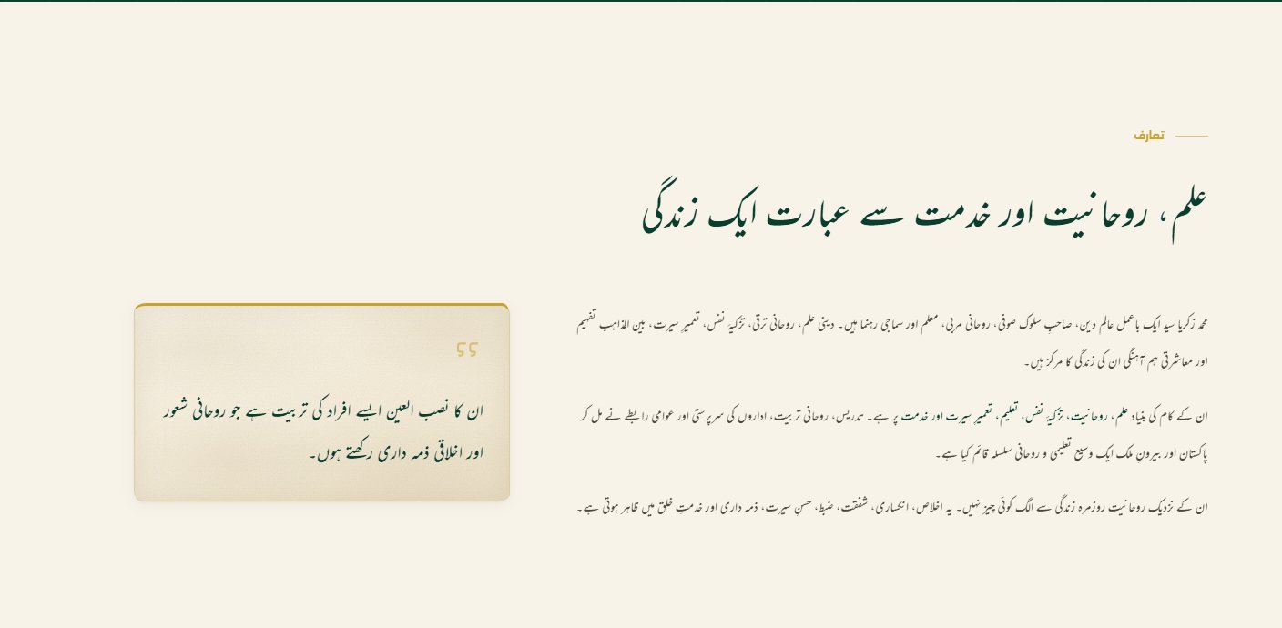Multilingual Profile Website | Muhammad Zakria Syed · 3