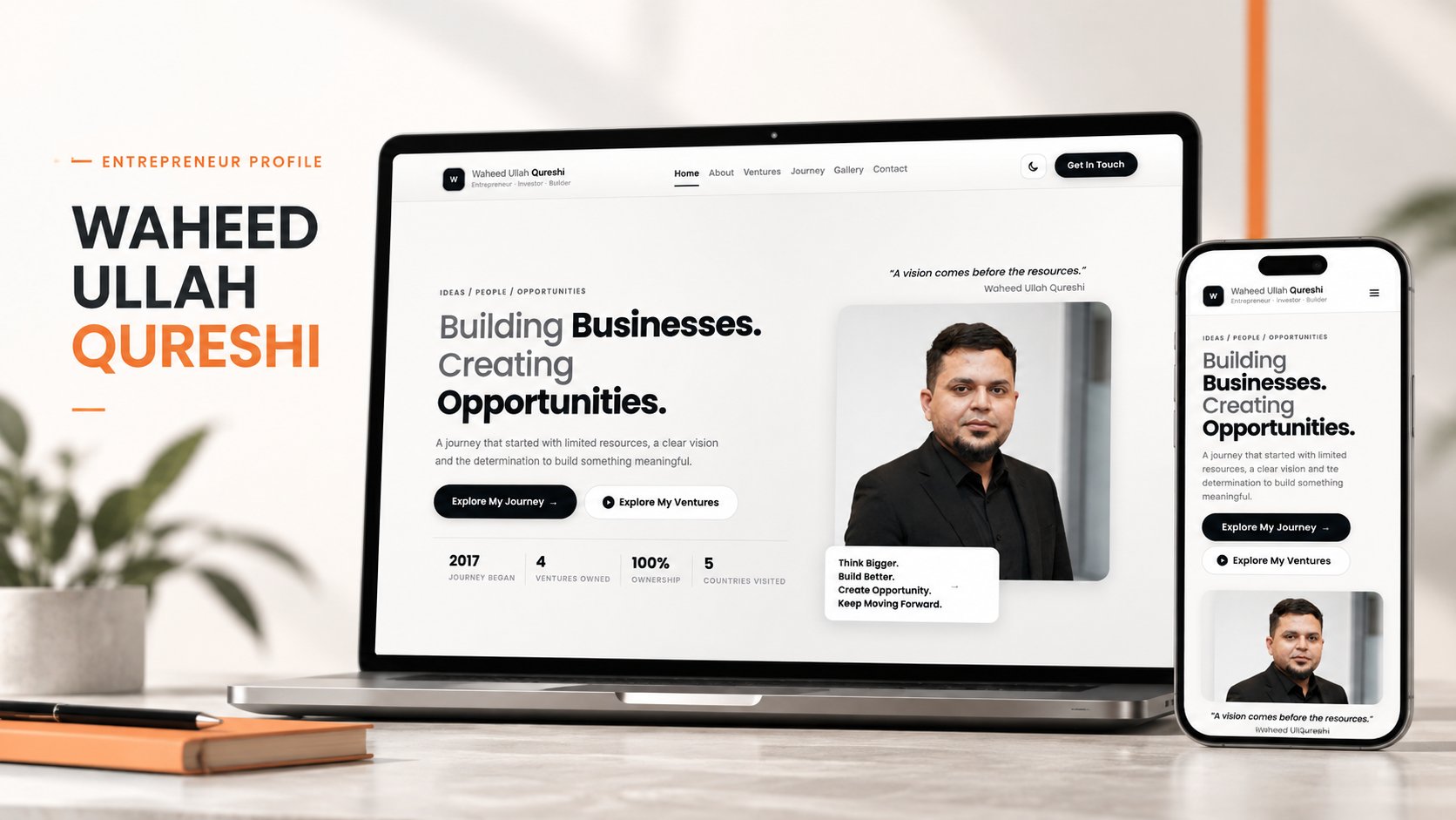 Waheed Ullah Qureshi | Entrepreneur & Business Profile · 7