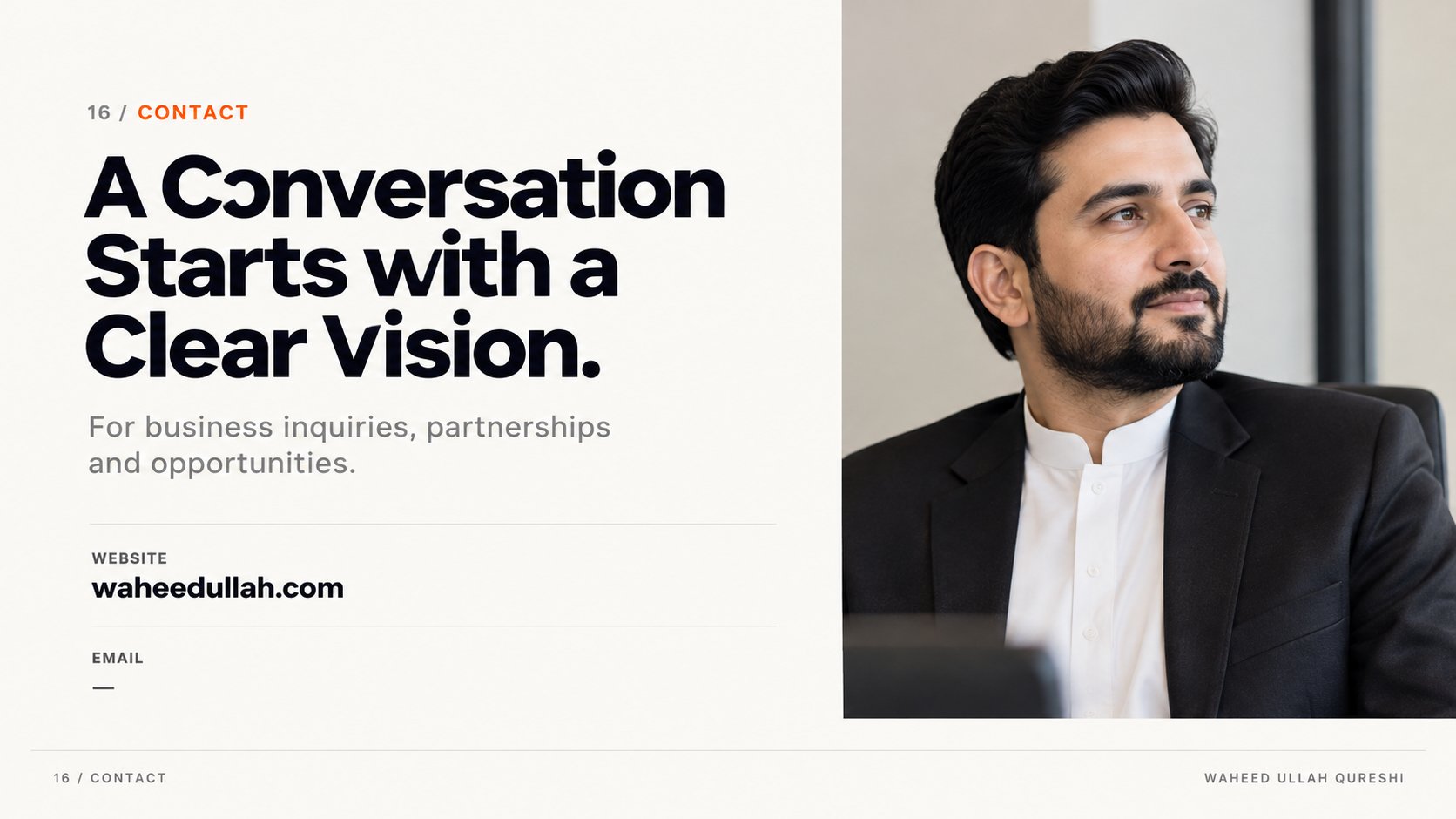 Waheed Ullah Qureshi | Entrepreneur & Business Profile · 6
