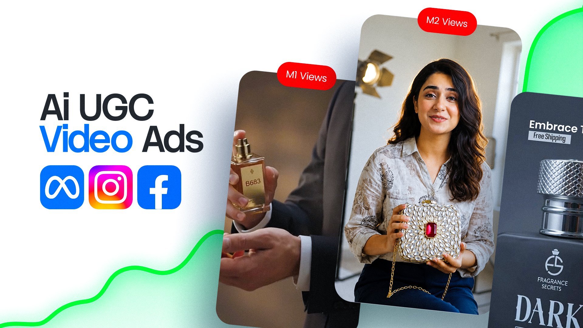 We will create scroll-stopping AI UGC video ads for TikTok, Meta, and social media